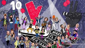 Bevor am Sonntag in Sat.1 das Finale der Jubiläumsstaffel der Musik-Talentshow auf dem Programm steht, wird am heutigen 17. Dezember erst einmal offiziell „10 Jahre The Voice of Germany“ gefeiert. Die mehr als zweistündige Best-of-Sendung ist bei ProSieben zu sehen. (Foto: ProSiebenSat.1)