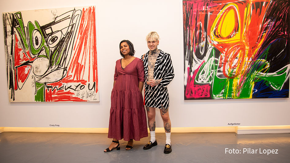 Alexander Hoeller gemeinsam mit Galeristin Flor Reiners_Foto_Pilar Lopez_HP