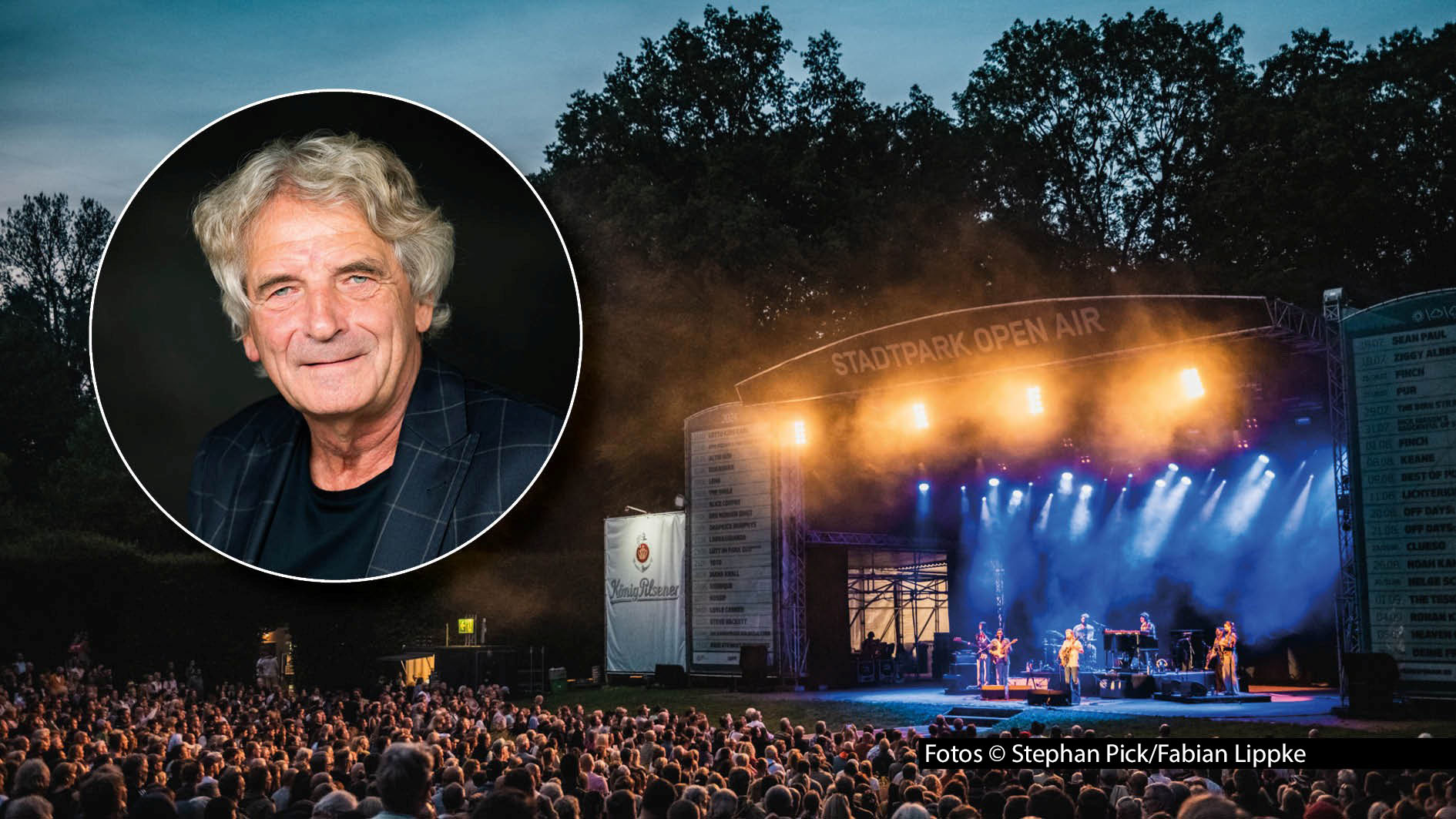 Die Hamburger Stadtparkkonzerte werden 50. Und immer noch werden sie von Veranstalter-Legende Karsten Jahnke organisiert. Bei ihm lernte Kick-Media-Vorstandschef Alexander Elbertzhagen einst das Tourgeschäft. Daran erinnert er sich anlässlich des Jubiläums. Heute meldet er sich allerdings vom „Schlagerbooom Open Air“ aus Kitzbühel. Zudem blickt Elbertzhagen ins Land der aufgehenden Sonne: Im japanischen Osaka findet derzeit die Expo statt – und Kick-Media ist vor Ort. Foto © Fabian Lippke