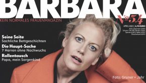 4.3.21: Heute beginnt der Countdown zum internationalen Frauentag am kommenden Montag. Passend dazu gibt’s jetzt eine neue Ausgabe der Zeitschrift „BARBARA“. Die widmet sich allerdings dem Thema Mann. Im Interview spricht Torsten Sträter u.a. über Patriarchat und Maßanzüge. (Foto: Gruner + Jahr)