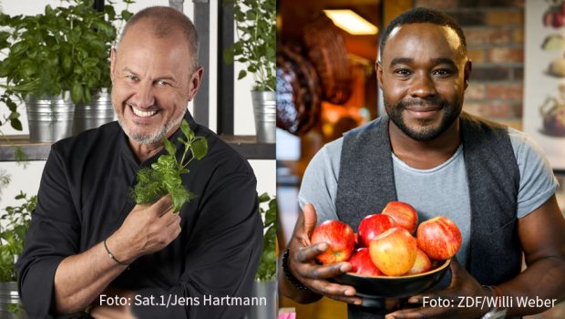 Nicht nur über Kompetenz in der Küche, sondern auch über reichlich TV-Erfahrung verfügen die beiden Spitzenköche Frank Rosin und Nelson Müller. Am heutigen Mittwoch können sie beim „Buchstaben Battle“ in Sat.1 zeigen, ob sie auch Quiz-Experten sind.