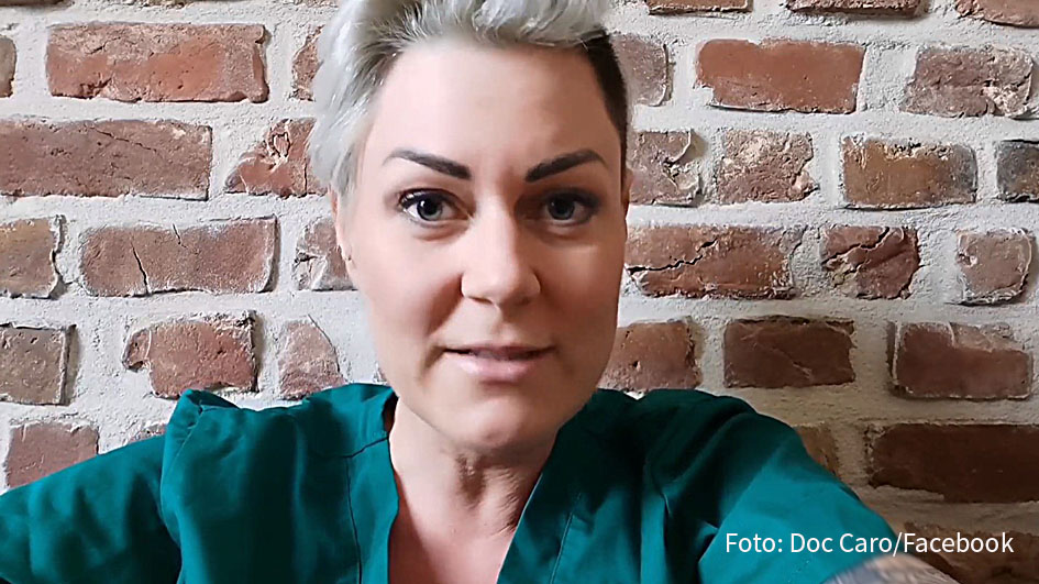 Die Notärztin und Bloggerin Dr. Carola Holzner alias Doc Caro hat als Replik auf die umstrittene Schauspieler-Initiative #allesdichtmachen eine neue Hashtag-Aktion ins Leben gerufen. Bei ihr heißt es: #allemalneschichtmachen. (Foto: Doc Caro/Facebook)
