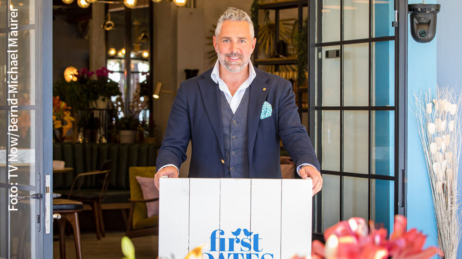 Die sechste und vorerst letzte Ausgabe von „First Dates Hotel“ mit Roland Trettl läuft heute Abend bei Vox. In der kommenden Programmsaison kehrt die Dating-Doku mit neuen Folgen zurück. (Foto: TV Now/Bernd-Michael Maurer)