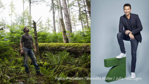 Mit dem „Green Seven Report: Unser Wald brennt!“ starten Stefan Gödde und Thore Schölermann am heutigen 21. September in die Umwelt-Themenwoche bei ProSieben. In der gut zweistündigen Reportage und weiteren Beiträgen befasst sich der Sender mit dem Zustand der Wälder. (Fotos: ProSieben/Benedikt Müller/Julia Feldhagen)