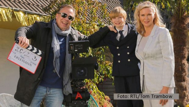 Schauspielerin Veronica Ferres verantwortet als Produzentin ein multimediales RTL-Projekt, in dem die Entführung des Millionärssohns Johannes Erlemann aus den 1980er-Jahren thematisiert wird. Am 8. September sind die beiden gemeinsam zu Gast in der Radio Bremen-Talkshow „3nach9“. (Foto: RTL/Tom Trambow)