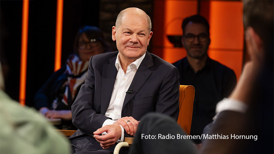 Bundeskanzler Olaf Scholz bei 3nach9