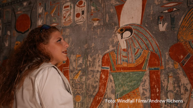 Die ägyptische Stadt Luxor ist weltberühmt für ihre archäologischen Fundstätten. National Geographic zeigt ab dem 30. Oktober eine neue Staffel der Dokureihe „Tal der Könige: Ägyptens verlorene Schätze“, in der die neuesten Entdeckungen in dieser Region genauer betrachtet werden. (Foto: Windfall Films/Andrew Richens)