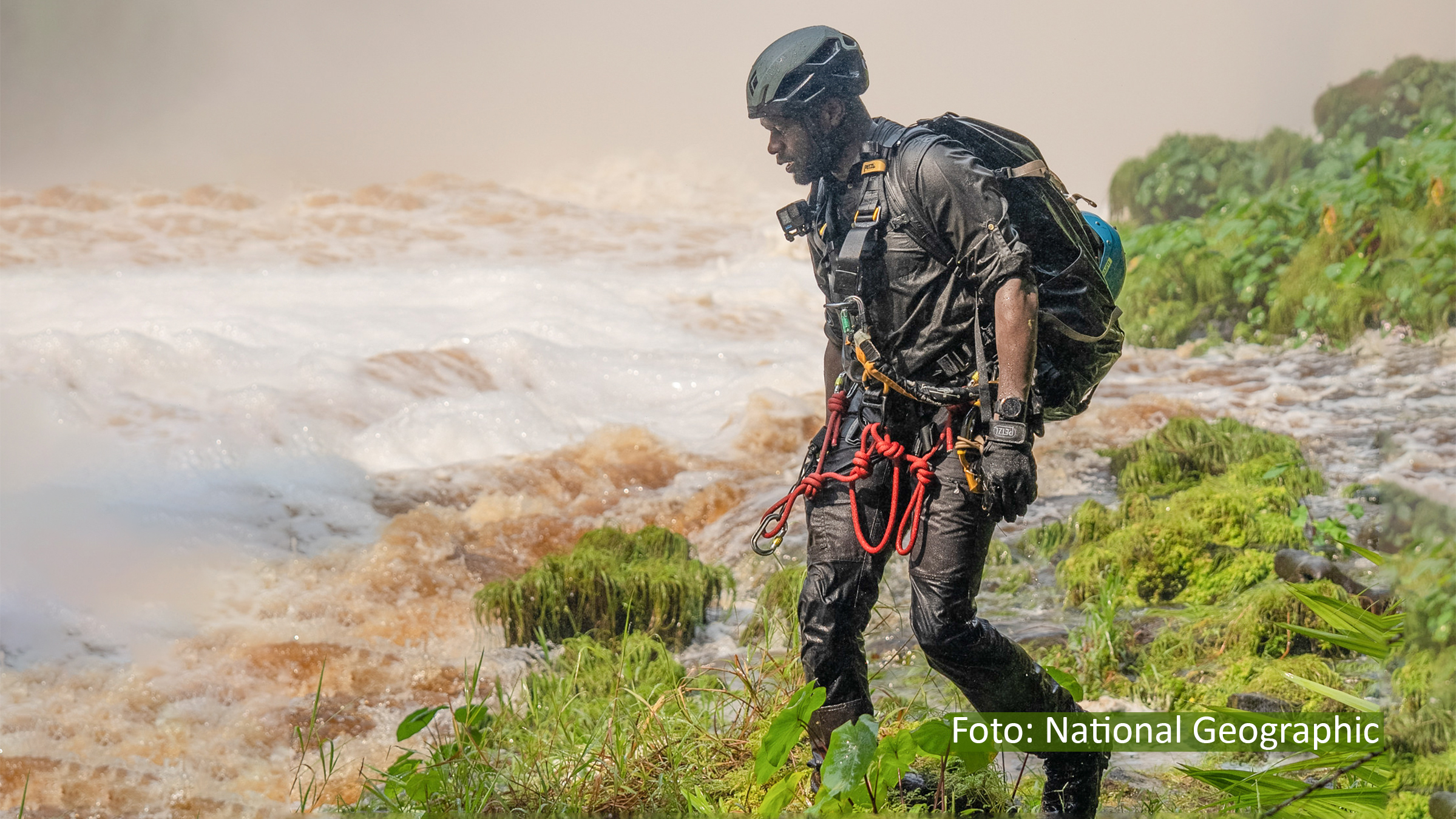 Am 17. April startet bei National Geographic ein brandneues Survival-Abenteuer mit dem britischen Naturforscher Dwayne Fields. Für die neue Dokuserie „Die 7 härtesten Tage“ kämpft er sich innerhalb einer Woche durch die extremsten Regionen der Erde zurück in die Sicherheit der Zivilisation. (Foto: National Geographic)