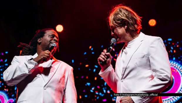 In Dortmund führte das Moderations-Duo Mola Adebisi und Matze Knop am 14. März durch eine neue Ausgabe der „90s Super Show“. Foto © Instagram/matzeknop_official