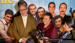 Die Kölner Schauspielerin Meltem Kaptan ist seit dem 4. Dezember auch in deutschen Kinos in der Titelrolle des türkischen Biopics „Adile Naşit“ zu sehen. Bei der offiziellen Premiere im Cinestar Dortmund stießen sie und ihr Kollege Levent Can auf großes Medieninteresse. Foto © Pool Position Management/Sebastian Moog