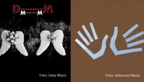 Die neuen Alben von Depeche Mode und Herbert Grönemeyer sind erst seit Ende März auf dem Markt. Dieser Verkaufszeitraum reichte aber aus, um die beiden Spitzenplätze in der jetzt von GfK Entertainment vorgelegten Quartalsauswertung der deutschen Charts zu erobern. (Fotos: Sony Music, Universal Music)