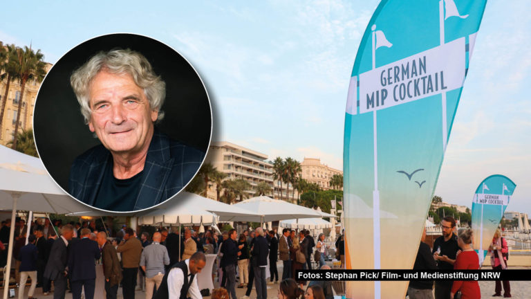 Diese Woche traf sich die Fernseh- und Streaming-Branche zur MIPCOM in Cannes. Kick-Media-Vorstandschef Alexander Elbertzhagen war mit seiner Vorstandskollegin Petra Mauß und Pool Position-Management-Chefin Shilan Maroofi vor Ort und besuchte u.a. den German MIP Cocktail. Zudem hatte Petra Mauß zum Produzenten-Stammtisch eingeladen, einem schon traditionellen Klassentreffen der deutschen TV-Branche. Nach vielen guten Gesprächen betont Elbertzhagen: „Auch in unsicheren Zeiten bleiben wir zuversichtlich.“ Foto © Film- und Medienstiftung NRW