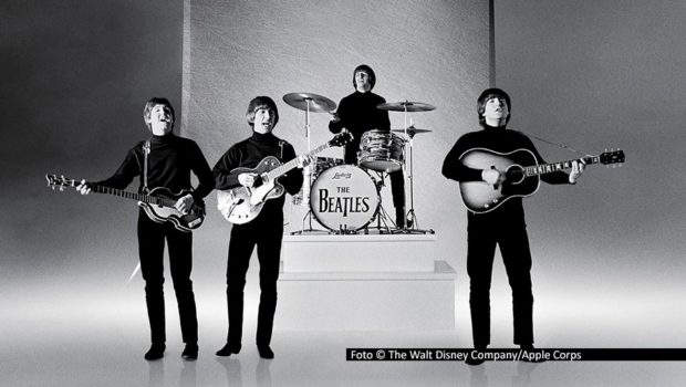 In der Doku-Serie „Anthology“ erzählten die Beatles selbst vor 30 Jahren ihre ereignisreiche Bandgeschichte. Nun gibt’s das Ganze in inhaltlich überarbeiteter Form und optimierter Qualität als Neuauflage bei Disney+. Seit dem 28. November sind alle neun Folgen verfügbar. Foto © Walt Disney Company/Apple Corps