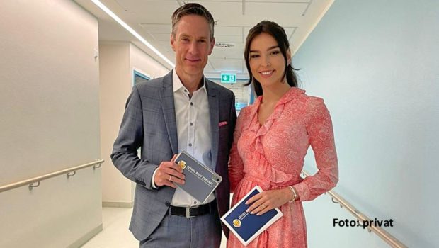 In Bielefeld wurde am Wochenende eines der modernsten Kinderkrankenhäuser Deutschlands offiziell eingeweiht. TV-Moderator Sven Lorig und Artistin Lili Paul-Roncalli führten durch den Festakt im neuen Kinderzentrum Bethel, an dem u.a. auch NRW-Gesundheitsminister Laumann teilnahm. (Foto: privat)