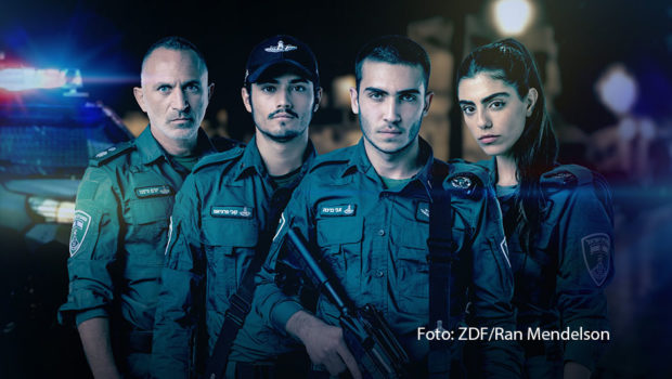 Der knallharte Alltag des israelischen Grenzschutzes steht im Mittelpunkt von „Borders“. In der deutsch-israelischen Serie spielt Ben Sultan einen jungen Beamten, der zwischen die Fronten gerät und bald nicht mehr weiß, auf welcher Seite er steht. Zu sehen ist „Borders“ im Mai bei ZDFneo. (Foto: ZDF/Ran Mendelson)