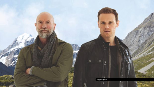 Die schottischen „Outlander“-Schauspieler und Freunde Graham McTavish und Sam Heughan begaben sich auf einen Roadtrip durch Neuseeland. Ihre Erlebnisse schildern sie im dritten Band ihrer „Clanlands“-Reihe, der am 8. Oktober im Edel Verlag erscheint. Foto © Edel