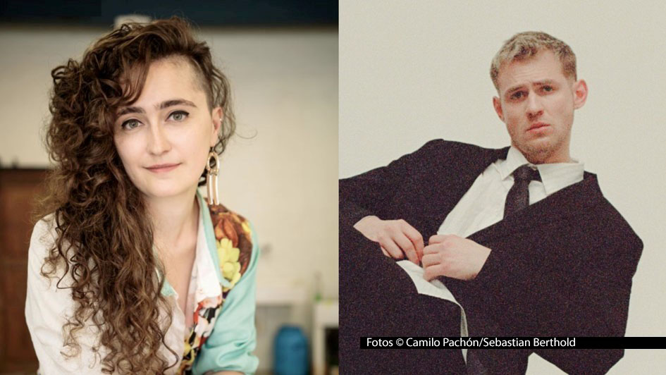 Die Nachwuchspreise beim Deutschen Musikautor*innenpreis 2026 gehen an Lauren Siess in der Sparte „Ernste Musik“ und Dominik Hartz in der Sparte „Unterhaltungsmusik“. Die Verleihung der von der GEMA initiierten Auszeichnung findet am 26. Februar in Berlin statt. Fotos © Camilo Pachón/Sebastian Berthold
