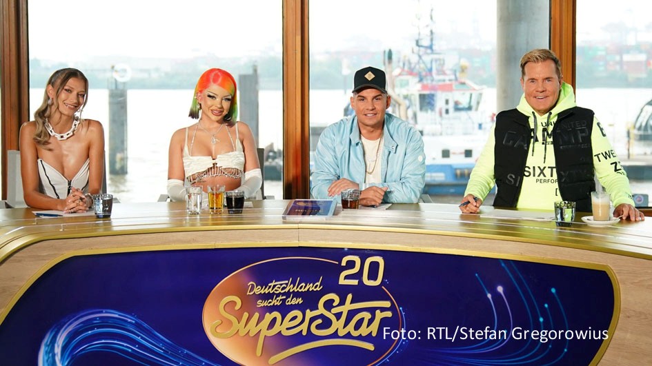 RTL hat jetzt den Starttermin für die 20. Staffel von „Deutschland sucht den Superstar“ bekannt gegeben. Die Jury mit Rückkehrer Dieter Bohlen sowie Leony, Katja Krasavice und Pietro Lombardi hat demnach am 14. Januar ihren ersten Einsatz. (Foto: RTL/Stefan Gregorowius)