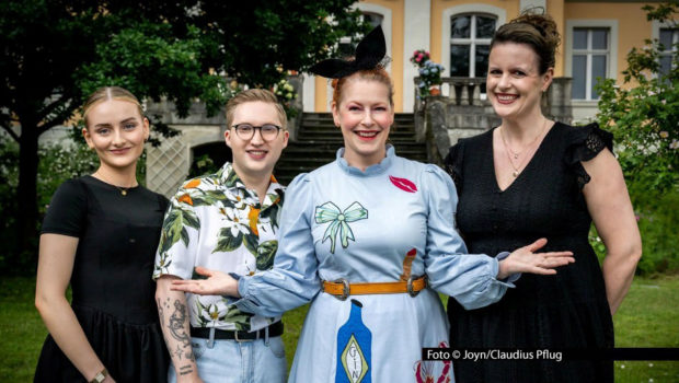 (v.l.n.r.) Charlotte; Christian; Enie van de Meiklokjes; Jacqueline Foto: Joyn/Claudius Pflug