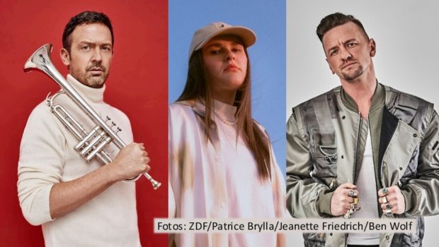 Bei „Dein Song“, dem KiKA-Wettbewerb für junge Songwriting-Talente, fällt am 15. März die Entscheidung. In der live ausgestrahlten Abschluss-Show werden die Finalistinnen und Finalisten von prominenten Paten wie Till Brönner, Luna und Ben Zucker unterstützt. (Fotos: ZDF/Patrice Bryalla/Jeanette Friedrich/Ben Wolf)