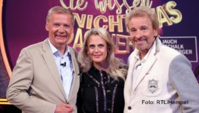 Günther Jauch, Barbara Schöneberger und Thomas Gottschalk wissen nicht, was passiert. Daraus machen sie eine überaus unterhaltsame Spielshow, von der RTL am 3. September die erste von zwei neuen Ausgaben ausstrahlt. (Foto: RTL/Hempel)