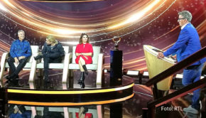 Die neue RTL-Quizshow „Der unfassbar schlauste Mensch der Welt“ mit Moderator Hans Sigl geht am heutigen 2. August in die zweite Runde. Zu Schauspielerin Katharina Wackernagel und Stargeiger David Garrett gesellt sich als neuer Kandidat Entertainer Thomas Hermanns. (Foto: RTL)