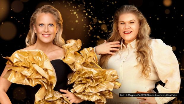 Auch in diesem Jahr werden beim Deutschen Fernsehpreis wieder die besten Leistungen aus TV und Streaming geehrt. Die Moderationen übernehmen Gisa Flake bei der „Nacht der Kreativen“ am 9. September und Barbara Schöneberger bei der großen Gala am 10. September. Foto © MagentaTV/WDR/Benno Kraehahn/Gisa Flake