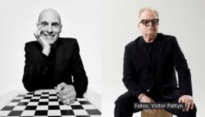 Schriftsteller Michael Lentz hat ein Buch über Herbert Grönemeyer geschrieben, das er zusammen mit dem Musiker bei der ersten Ausgabe des Literaturfests ELB.lit in Hamburg vorstellt. Der norddeutsche Ableger der lit.Cologne findet ab dem 21. September statt und umfasst insgesamt 25 Veranstaltungen. (Fotos: Victor Pattyn)