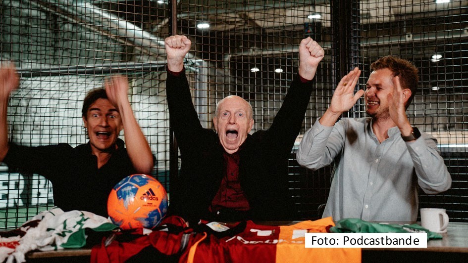 HP_Echte Champions XXL_Matze Knop, Reiner Calmund, Tobias Holtkamp_Foto Podcastbande