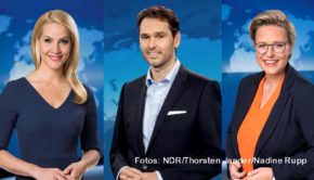 Zum Social-Media-Talk lädt die „Tagesschau“ am heutigen Dienstagabend direkt nach der TV-Ausgabe im Ersten ein. Den Fragen der User stellen sich u.a. Sprecherin Judith Rakers sowie die verantwortlichen Redakteure Marcus Bornheim und Juliane Leopold. (Foto: NDR/Thorsten Jander/Nadine Rupp)