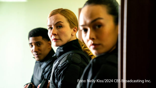 Ab dem 1. September steht „FBI: International“ bei MagentaTV+ zum Streamen bereit. Die US-amerikanische Serie von Produzent Dick Wolf gewährt Einblicke in die Arbeit des „International Fly Teams“. In den Hauptrollen sind u.a. Carter Redwood, Eva-Jane Willis und Vinessa Vidotto zu sehen. (Foto: Nelly Kiss/2024 CBS Broadcasting Inc.)