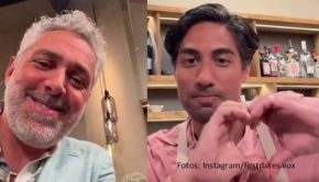 „First Dates“-Gastgeber Roland Trettl und Barkeeper Nic Shanker bedanken sich per Video bei ihrer Instagram-Community. Mittlerweile zählt die Vox-Vorabendshow auf der Social-Media-Plattform mehr als 200.000 Follower. (Foto: Instagram/firstdates.vox)