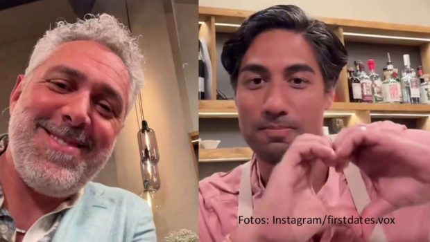 „First Dates“-Gastgeber Roland Trettl und Barkeeper Nic Shanker bedanken sich per Video bei ihrer Instagram-Community. Mittlerweile zählt die Vox-Vorabendshow auf der Social-Media-Plattform mehr als 200.000 Follower. (Foto: Instagram/firstdates.vox)