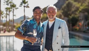Gastgeber Roland Trettl und Cocktail-Spezialist Nic Shanker haben die Geschehnisse im „First Dates Hotel" immer genau im Blick. Während vier neue Singles am 11. Mai ihr Abenteuer in der Vox-Dating-Doku beginnen, warten die bereits eingecheckten Gäste gespannt auf ihre Second Dates.Foto © Instagram/@firstdates.vox