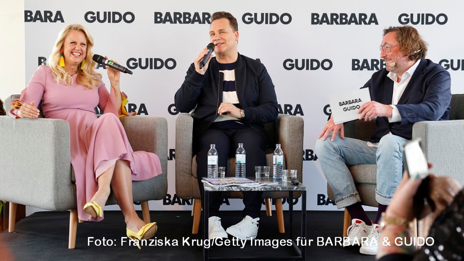 HP_Gipfeltreffen_Barbara Schoeneberger, Guido Maria Kretschmer, Jan Gritz_Foto Franziska Krug_Getty Images für BARBARA & GUIDO