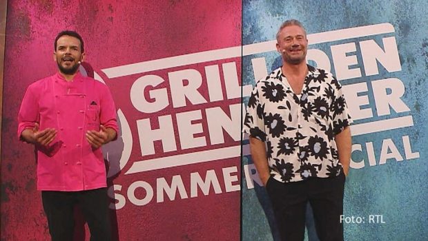 Das „Grill den Henssler – Sommer-Special“ auf Vox geht auch im Herbst weiter. In der neuen Ausgabe am 22. September tritt der Show-Namensgeber zum kulinarischen Wettkampf gegen Sasha, Jorge González und Sally Özcan an. (Foto: RTL)