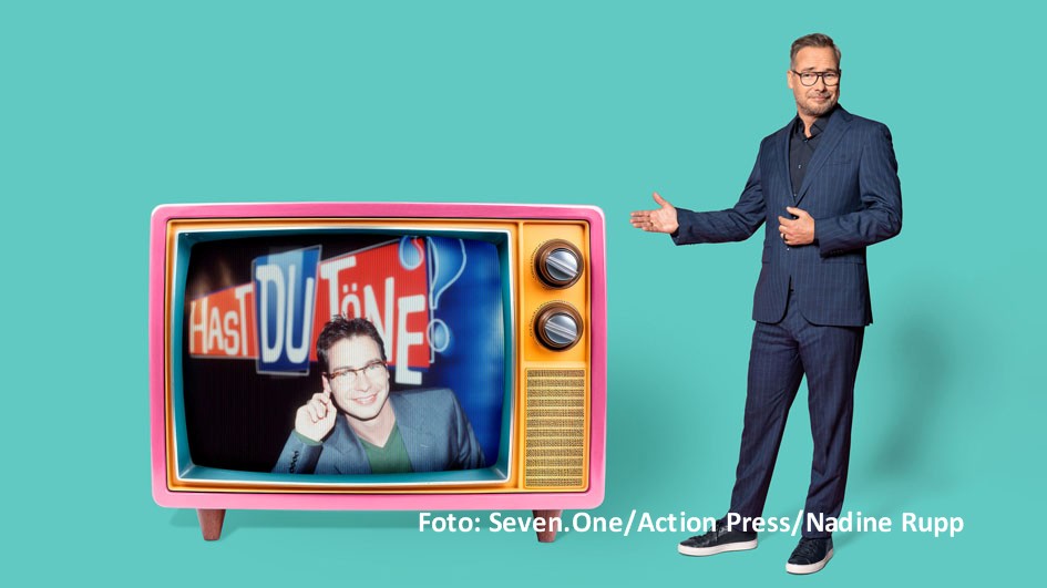 Nach 23 Jahren kehrt Matthias Opdenhövel wieder auf den Moderations-Posten bei „Hast Du Töne?“ zurück. Sat.1 hat für das Frühjahr sechs neue Ausgaben der Musik-Quizshow angekündigt, die auf dem US-amerikanischen Klassiker „Name That Tune“ basiert. (Foto: Seven.One /Action Press/Nadine Rupp)