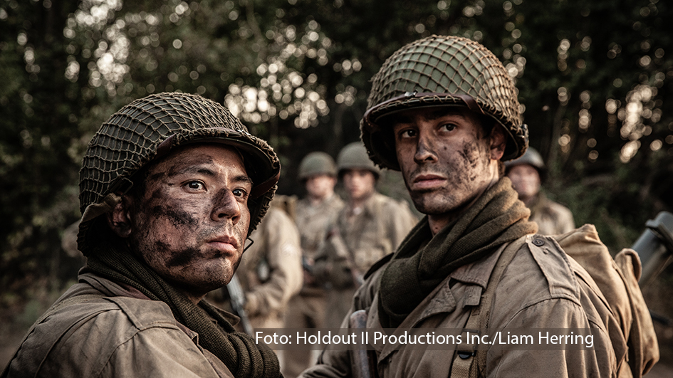 Ab dem 9. November ist die Befreiung Europas von der Besatzung durch Nazi-Deutschland Thema bei National Geographic. Mit realistisch inszenierten Reenactment-Szenen dokumentiert die Serie „Hitlers letzter Widerstand“ den Vormarsch der alliierten Truppen. (Foto: Holdout II Productions Inc./Liam Herring)