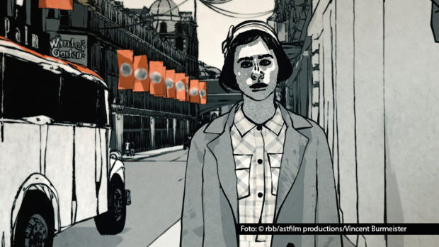 Geschichts-Dokus gibt‘s viele, aber diese hier ist anders. Ab 22. April geht „Hitlers Volk – Ein deutsches Tagebuch“ in der ARD-Mediathek an den Start. Die Produktion setzt auf eine ungewöhnliche Mischung: Archivmaterial trifft auf Graphic-Novel-Elemente. Foto © rbb/astfilm productions/Vincent Burmeister