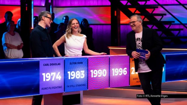 HP_Hitster_2026_Folge 1, Rick Kavanian, Sandy Mölling, Elton_Foto RTL_Annette Etges