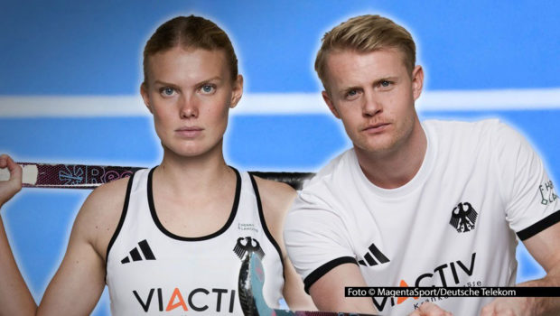 Für Lilly Stoffelsma und Tom Grambusch geht’s mit den deutschen Hockey-Nationalmannschaften ab dem 8. August um die Europameisterschafts-Titel. MagentaTV und MagentaSport machen das Turnier in Mönchengladbach mit mehr als 30 Stunden Live-Berichterstattung zum TV-Event. (Foto © MagentaSport/Deutsche Telekom)