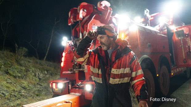 National Geographic geht am 13. Dezember wieder mit neuen Episoden der Doku-Serie „Ice Road Rescue – Extremrettung in Norwegen“ auf die Piste. Auch in der achten Staffel begleitet die Serie die hartgesottenen Profis, die in ihrem Job Schnee, Eis und Glätte trotzen. (Foto: Disney)