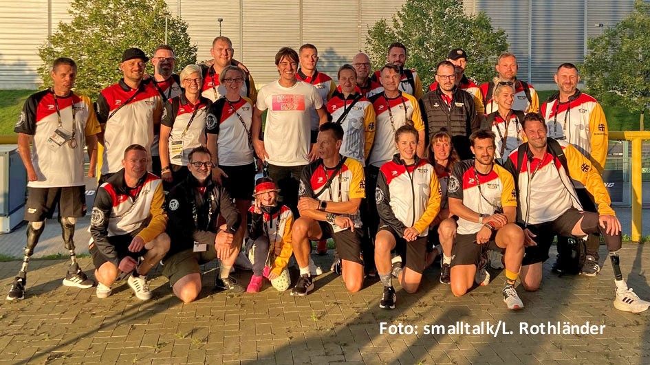 Am 16. September gehen die Invictus Games in Düsseldorf zu Ende. Auch Matze Knop war bei dem Sportfestival für Kriegsversehrte vor Ort und lernte die deutsche Mannschaft kennen. Zudem nahm der Comedian an einem Gesprächs-Panel teil. (Foto: smalltalk/L. Rothländer)