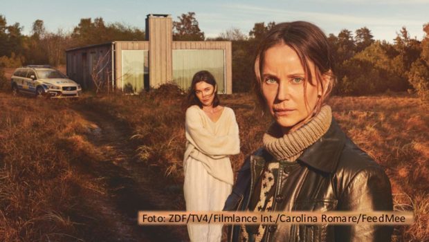 Ab dem 25. Februar kehrt „Die Brücke“-Star Sofia Helin als Protagonistin einer neuen schwedisch-deutschen Krimiserie ins ZDF zurück. In der Mediathek feiert der Sechsteiler „Iris – Die Wahrheit“, in dem Hedda Stiernstedt eine weitere Hauptrolle spielt, bereits am 10. Februar seine Premiere. (Foto: ZDF/TV4/Filmlance International/Caroline Romare/Feed Mee)