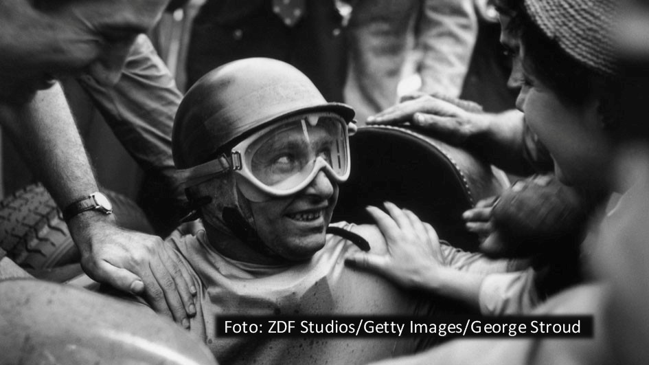 In den Anfangstagen der Formel 1 war Juan Manuel Fangio eine der prägenden Figuren. Seine Siegesserie wurde erst in den 2000er-Jahren von Michael Schumacher überboten. ZDF Studios beteiligt sich nun an einer Drama-Serie über die argentinische Motorsport-Legende. (Foto: ZDF Studios/Getty Images/George Stroud)