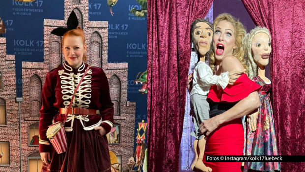 Das Kolk 17 Figurentheater & Museum ist am Wochenende mit ausführlichen Feierlichkeiten an seinen historischen Standort in der Lübecker Altstadt zurückgekehrt. Zur Feier des Tages waren auch zahlreiche Prominente wie die Moderatorinnen Enie van de Meiklokjes und Sonya Kraus vor Ort. Foto: © Instagram/kolk17luebeck