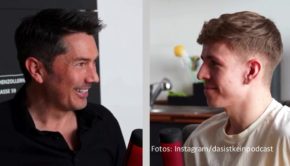 Für „Kein Podcast“ lädt Moderator Thommy Berglmeir prominente Gäste zum Gespräch in seine WG-Küche ein. In der jüngsten Ausgabe des Audio-Formats, zu dem auch eine Musik-Playlist bei Spotify gehört, ist „Galileo“-Moderator und Bestseller-Autor Stefan Gödde zu Gast. (Foto: Instagram/dasistkeinpodcast)