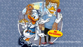 Seit dem 8. August gibt’s die neuesten Abenteuer aus Entenhausen an allen Kiosken. Im nun erschienenen „Lustigen Taschenbuch“ sprechen Donald, Dagobert und Co. zum bereits sechsten Mal Mundart. Mit entenschnabeligem Stargast Atze Schröder geht’s diesmal ins Ruhrgebiet. (Foto: Disney/Egmont Ehapa Media)