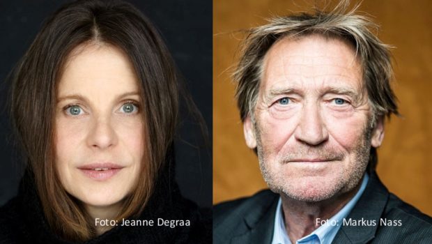 Der Autor und Regisseur Sathyan Ramesh hat den Schauspielern Julia Jäger und Matthias Habich das szenische Lesestück „Lélé“ auf den Leib geschrieben. Ab dem 21. Mai stehen zwei Vorstellungen im Renaissance-Theater in Berlin auf dem Plan. (Fotos: Jeanne Degraa, Markus Nass)