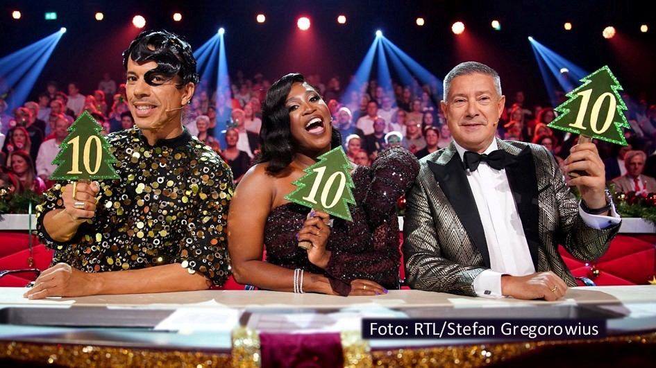 Zur Weihnachtszeit fährt RTL ein umfangreiches Showprogramm auf. Zu den Highlights zählen u.a. festliche Specials von „Let’s Dance“ mit dem Jury-Trio Jorge González, Motsi Mabuse und Joachim Llambi sowie „Denn sie wissen nicht, was passiert“. (Foto: RTL/Stefan Gregorowius)